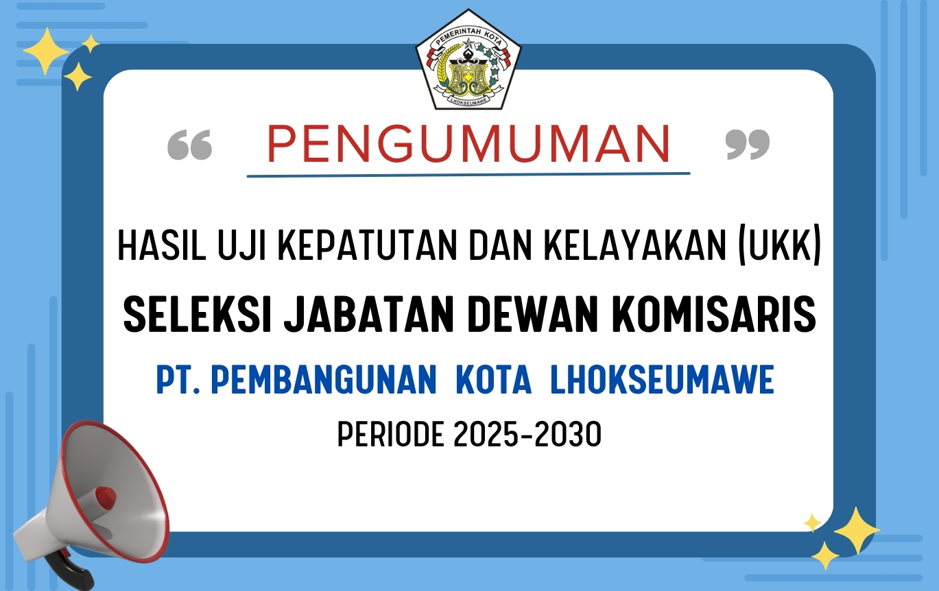HASIL LULUS UKK DEWAN KOMISARIS